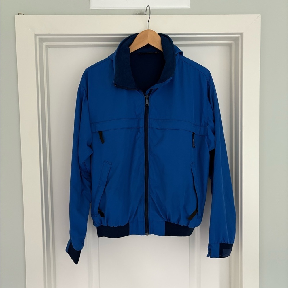 VTG Patagonia Men's Capilene Hooded Fleece Line Bomber Windbreaker USA Made M